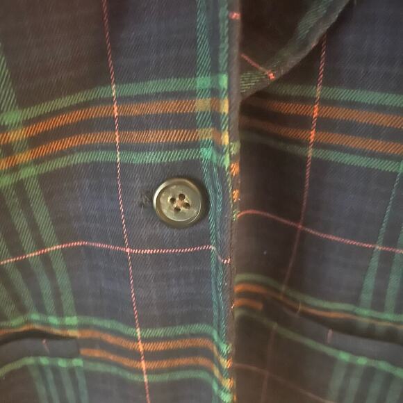 Merona SZ 4 Plaid Cropped Blazer Dark Academia Collegiate Schoolgirl Moody - Picture 4 of 9